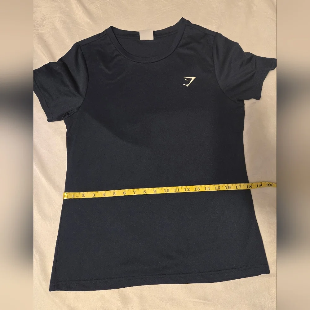Gymshark Mens T-Shirt Short Sleeve Navy Blue Gym Casual Athleisure Large - Picture 5 of 8
